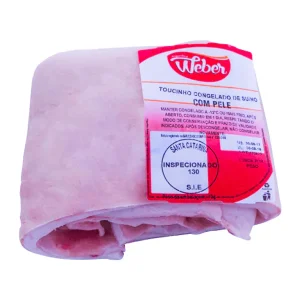 Toucinho congelado de suíno com Pele
