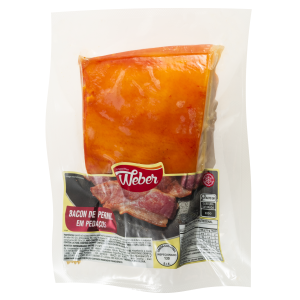 Bacon pedaços refrigerado